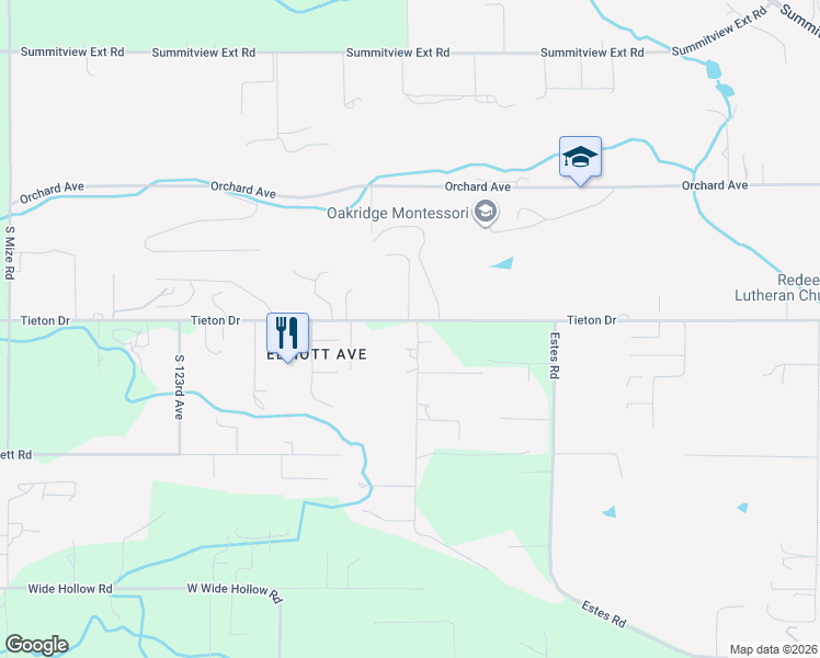 map of restaurants, bars, coffee shops, grocery stores, and more near 503 South Friedline Road in Yakima