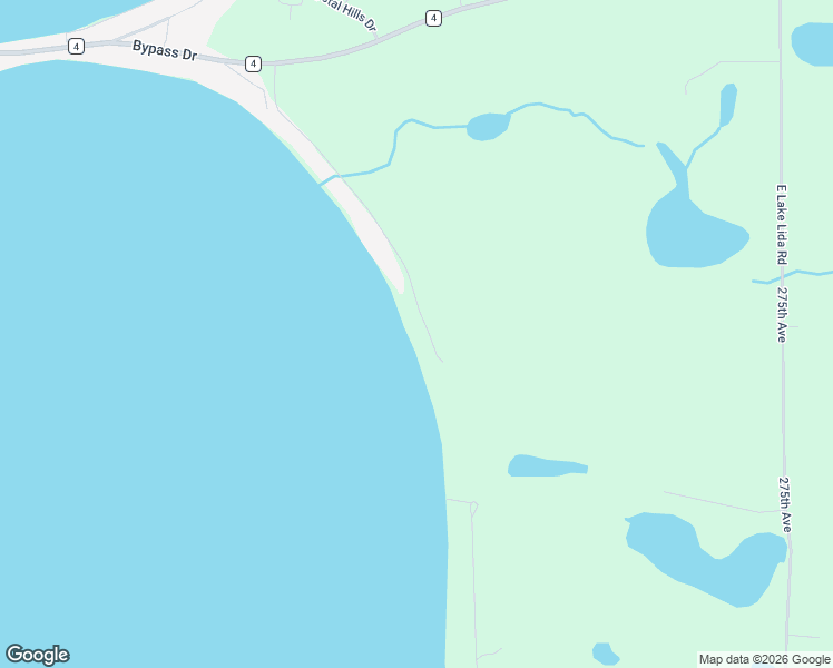 map of restaurants, bars, coffee shops, grocery stores, and more near 43523 Inlet Beach Road in Pelican Rapids