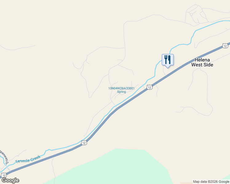 map of restaurants, bars, coffee shops, grocery stores, and more near 3052 Old Broadwater Ln in Helena