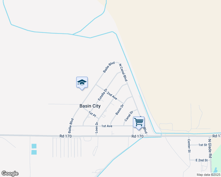 map of restaurants, bars, coffee shops, grocery stores, and more near 320 Estella Dr in Mesa