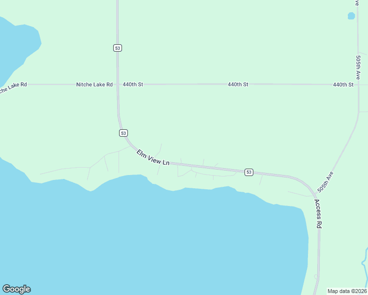 map of restaurants, bars, coffee shops, grocery stores, and more near 43704 County Highway 53 in Perham