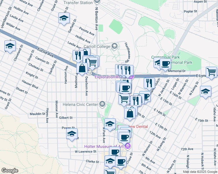 map of restaurants, bars, coffee shops, grocery stores, and more near in 