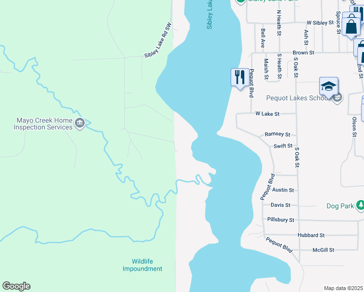 5810 Sibley Lake Road Southwest, Pequot Lakes MN Walk Score