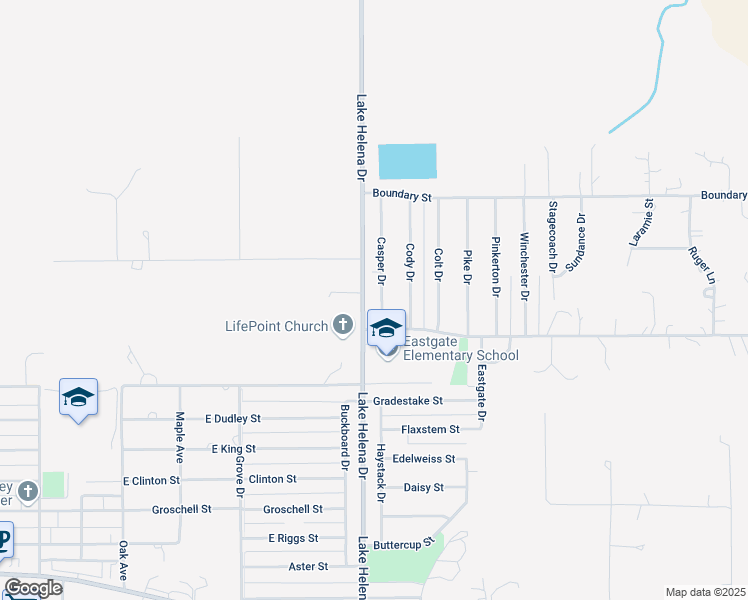 map of restaurants, bars, coffee shops, grocery stores, and more near 2484-2544 Lake Helena Drive in East Helena