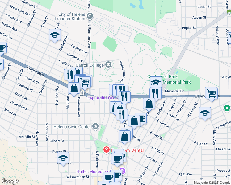 map of restaurants, bars, coffee shops, grocery stores, and more near 100-198 Henry St in Helena