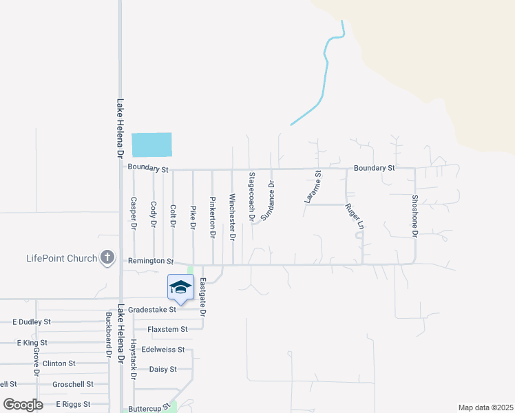 map of restaurants, bars, coffee shops, grocery stores, and more near 2635 Stagecoach Drive in East Helena