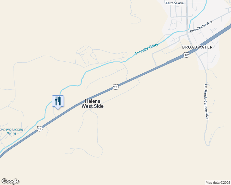 map of restaurants, bars, coffee shops, grocery stores, and more near 4110 Lombardy Drive in Helena