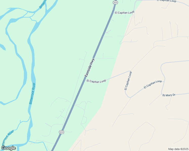 map of restaurants, bars, coffee shops, grocery stores, and more near 110 El Capitan Loop in Stevensville