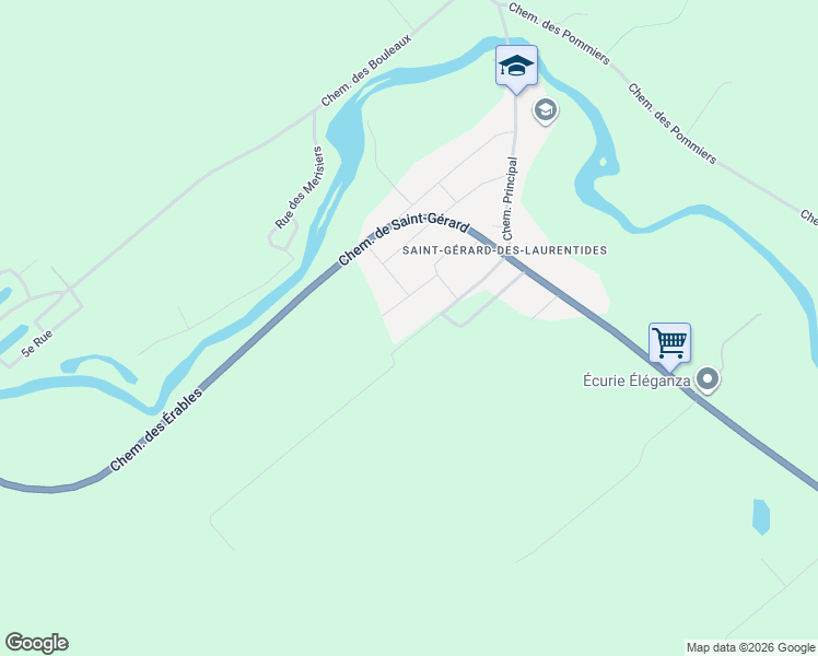 map of restaurants, bars, coffee shops, grocery stores, and more near 490 Chemin des Genévriers in Shawinigan