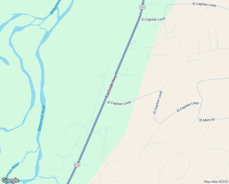 map of restaurants, bars, coffee shops, grocery stores, and more near 110 El Capitan Loop in Stevensville