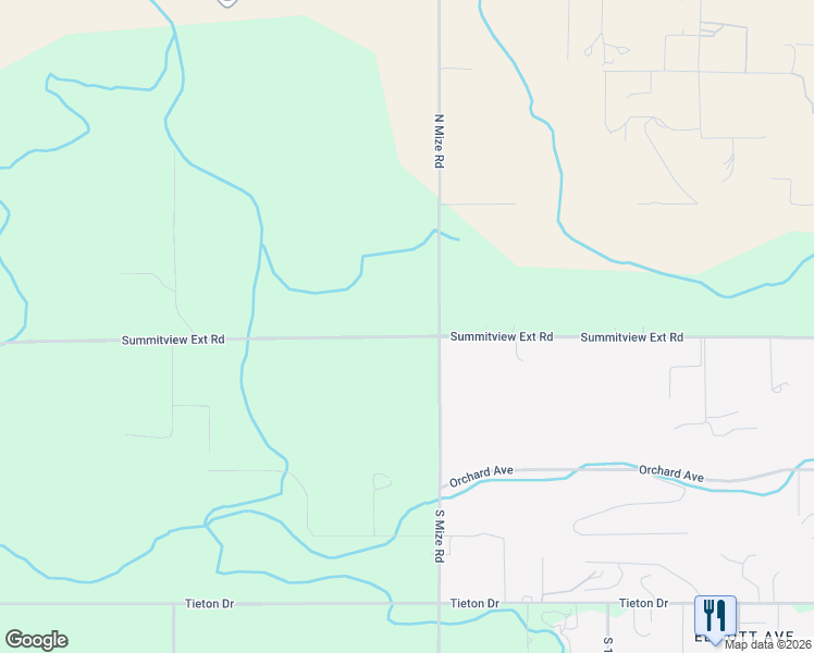 map of restaurants, bars, coffee shops, grocery stores, and more near 8311 Summitview Avenue in Yakima