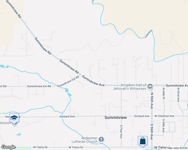 map of restaurants, bars, coffee shops, grocery stores, and more near 205-303 N 101st Ave in Yakima