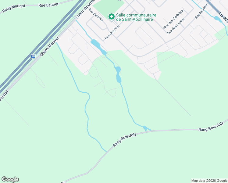 map of restaurants, bars, coffee shops, grocery stores, and more near 292 Rue du Cardinal in Saint-Apollinaire