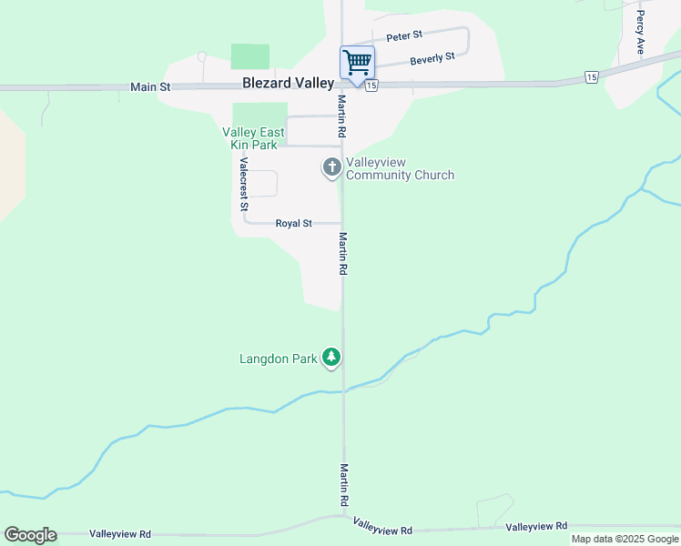 map of restaurants, bars, coffee shops, grocery stores, and more near 2777 Martin Road in Blezard Valley