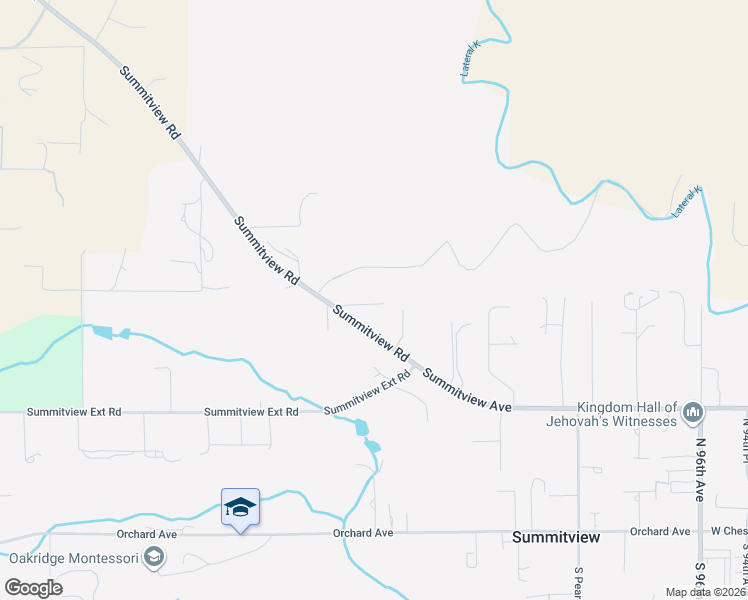 map of restaurants, bars, coffee shops, grocery stores, and more near 10709 Summitview Road in Yakima