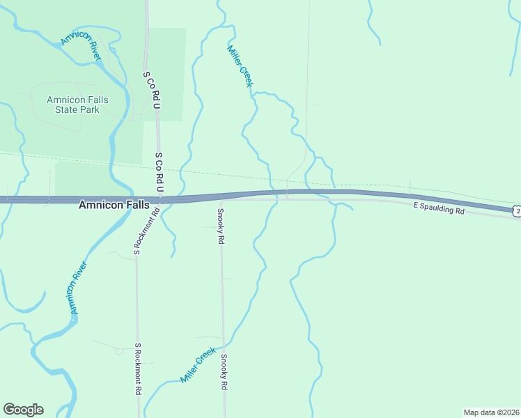 map of restaurants, bars, coffee shops, grocery stores, and more near 4412 Snooky Road in South Range