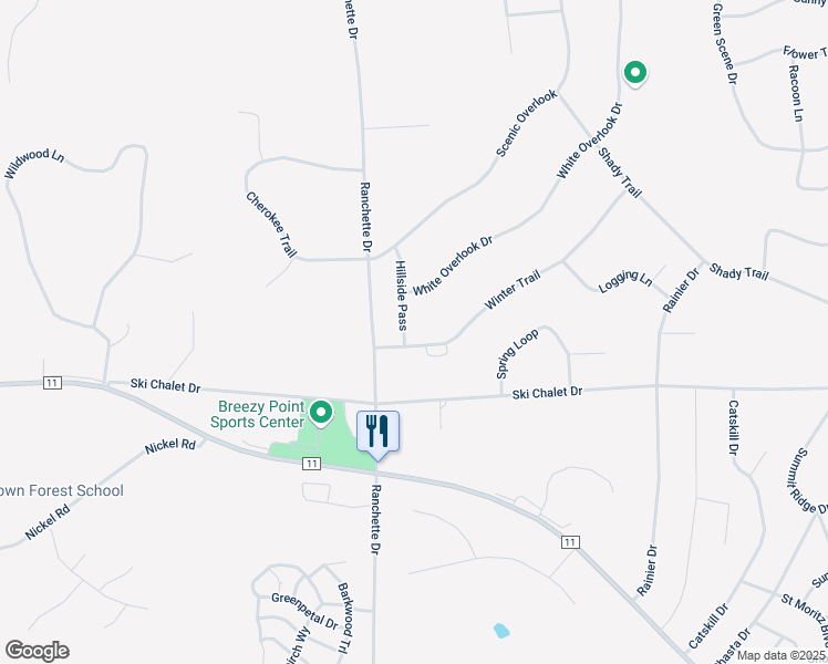 map of restaurants, bars, coffee shops, grocery stores, and more near 7566 Winter Trail in Pequot Lakes
