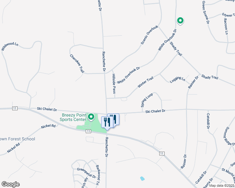 map of restaurants, bars, coffee shops, grocery stores, and more near 7566 Winter Trail in Pequot Lakes