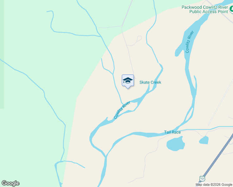 map of restaurants, bars, coffee shops, grocery stores, and more near 406 Craig Road in Packwood