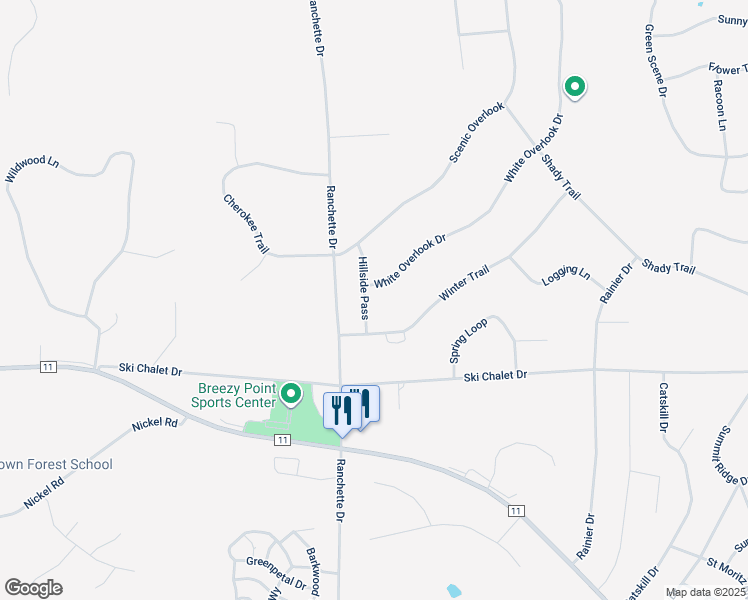 map of restaurants, bars, coffee shops, grocery stores, and more near 7564 White Overlook Drive in Pequot Lakes