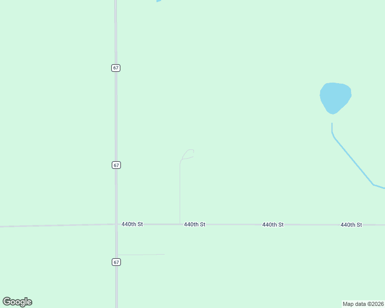 map of restaurants, bars, coffee shops, grocery stores, and more near 54267 440th Street in New York Mills