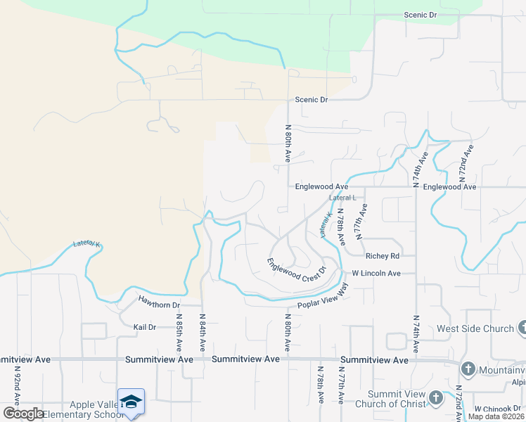 map of restaurants, bars, coffee shops, grocery stores, and more near 507 Viewmont Drive in Yakima