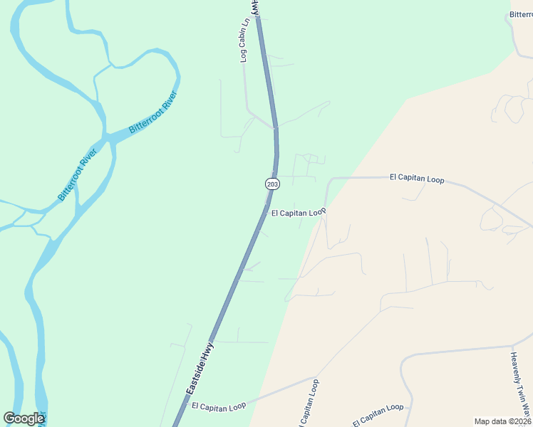 map of restaurants, bars, coffee shops, grocery stores, and more near 698 El Capitan Loop in Stevensville