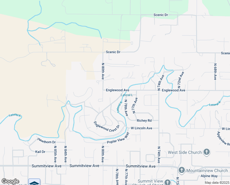 map of restaurants, bars, coffee shops, grocery stores, and more near 7905 Englewood Avenue in Yakima