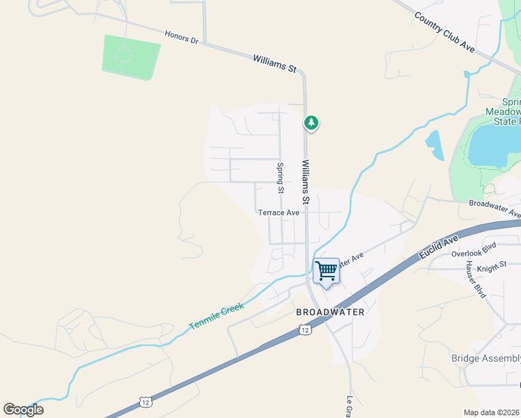 map of restaurants, bars, coffee shops, grocery stores, and more near 3410 Terrace Avenue in Helena