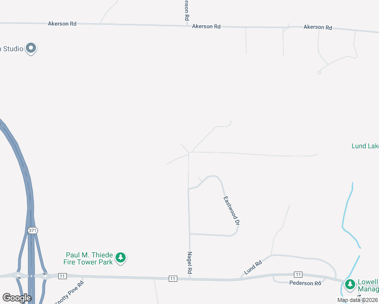 map of restaurants, bars, coffee shops, grocery stores, and more near 31415-31423 Nagel Rd in Pequot Lakes