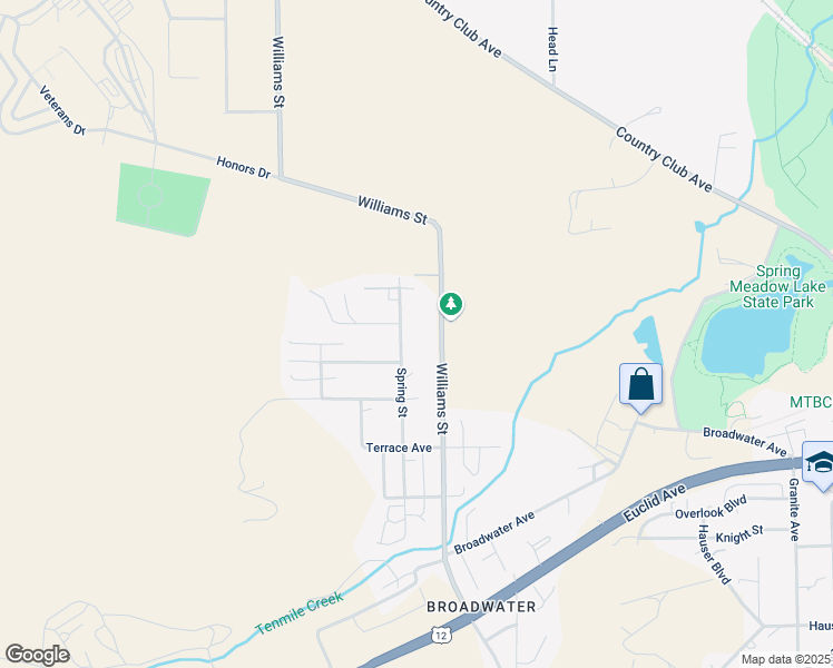 map of restaurants, bars, coffee shops, grocery stores, and more near 1507 Spring Street in Helena