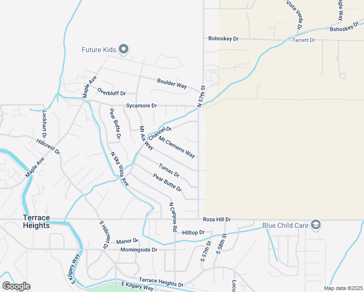 map of restaurants, bars, coffee shops, grocery stores, and more near 5401 Mount Clemens Way in Yakima