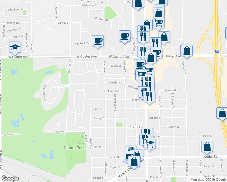 map of restaurants, bars, coffee shops, grocery stores, and more near 824 Idlewilde Court in Helena