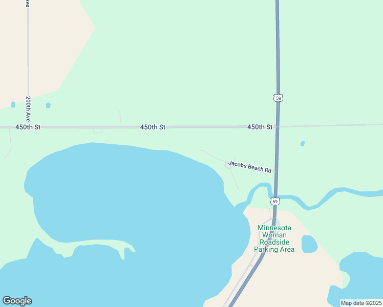 map of restaurants, bars, coffee shops, grocery stores, and more near 20684 Jacobs Beach Road in Pelican Rapids