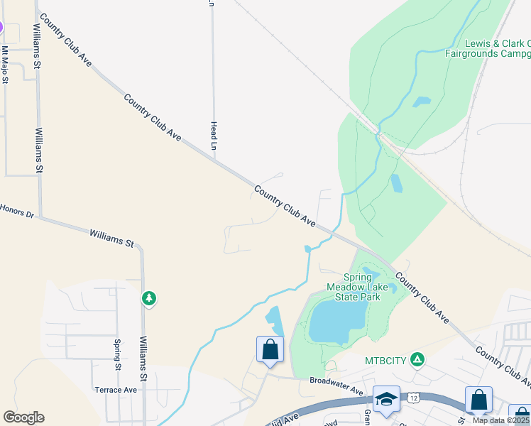 map of restaurants, bars, coffee shops, grocery stores, and more near 2915 Country Club Avenue in Helena