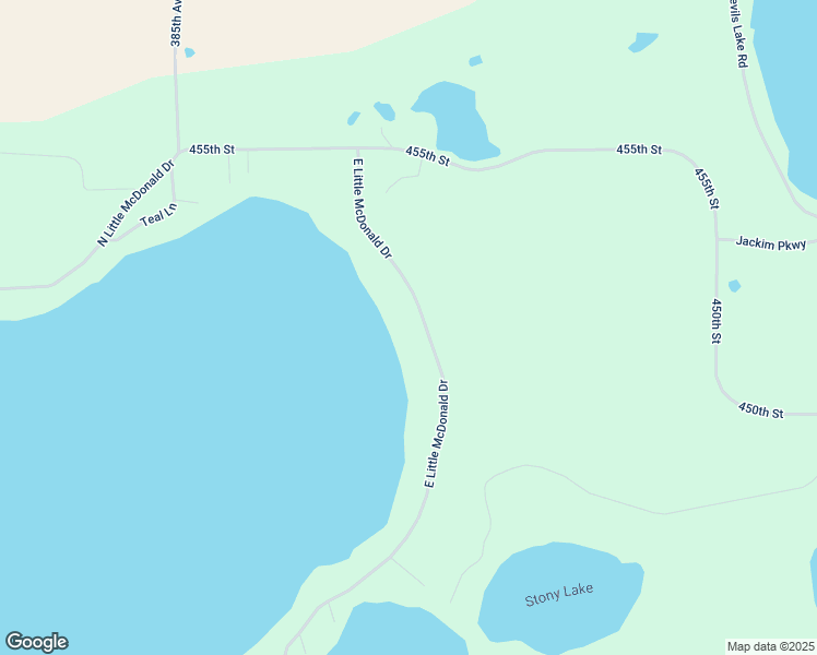 map of restaurants, bars, coffee shops, grocery stores, and more near 45171 East Little McDonald Drive in Perham