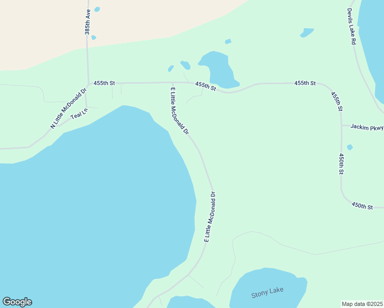 map of restaurants, bars, coffee shops, grocery stores, and more near 45171 East Little McDonald Drive in Perham