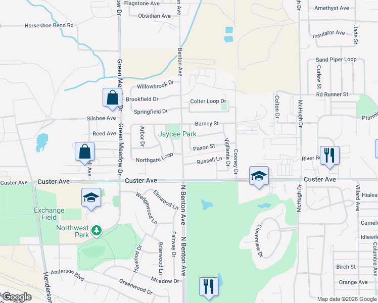 map of restaurants, bars, coffee shops, grocery stores, and more near 3206 Dunlap Dr in Helena