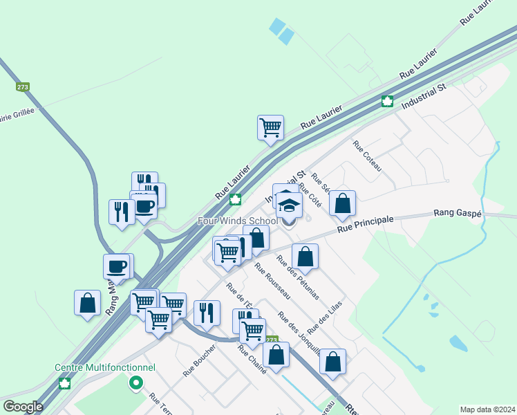 map of restaurants, bars, coffee shops, grocery stores, and more near 39 Rue Industrielle in Saint-Apollinaire