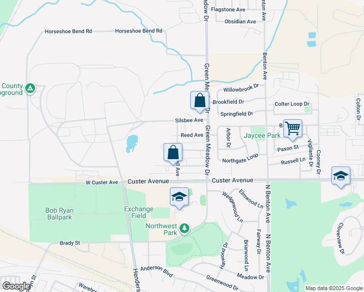 map of restaurants, bars, coffee shops, grocery stores, and more near 104 Willow Avenue in Helena
