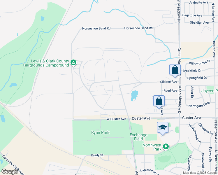 map of restaurants, bars, coffee shops, grocery stores, and more near 98 West Custer Avenue in Helena