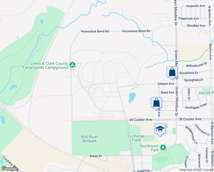map of restaurants, bars, coffee shops, grocery stores, and more near 97 West Custer Avenue in Helena