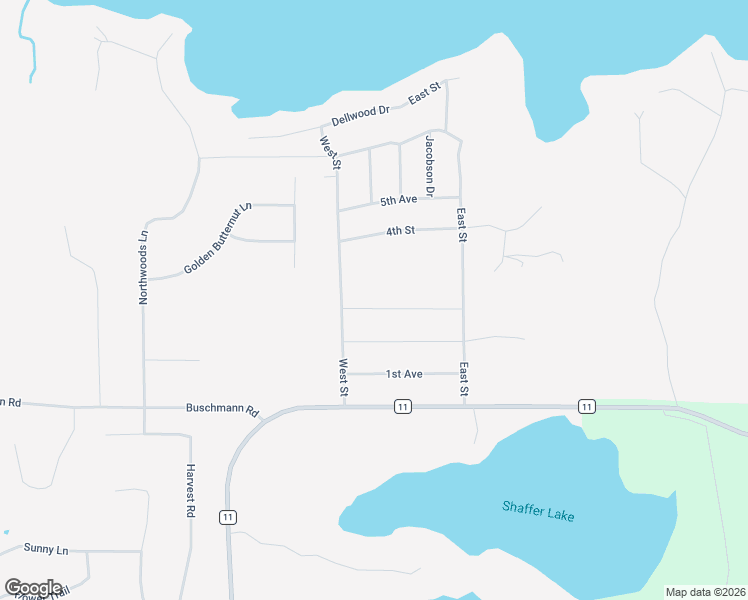 map of restaurants, bars, coffee shops, grocery stores, and more near 9128 3rd Avenue in Pequot Lakes