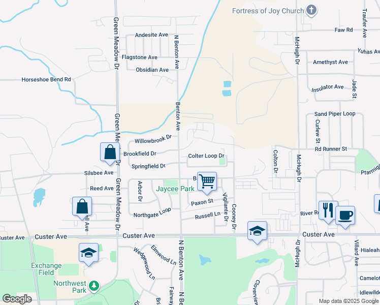 map of restaurants, bars, coffee shops, grocery stores, and more near 80 Colter Loop Drive in Helena