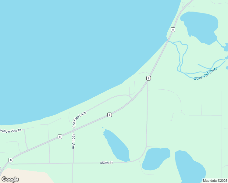 map of restaurants, bars, coffee shops, grocery stores, and more near 45329 Red Pine Loop in Perham