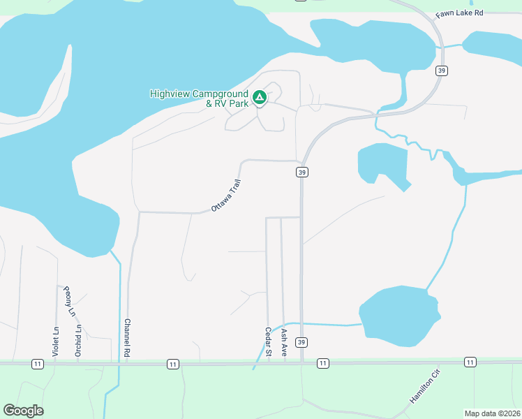 map of restaurants, bars, coffee shops, grocery stores, and more near 10777 Ottawa Trail in Pequot Lakes