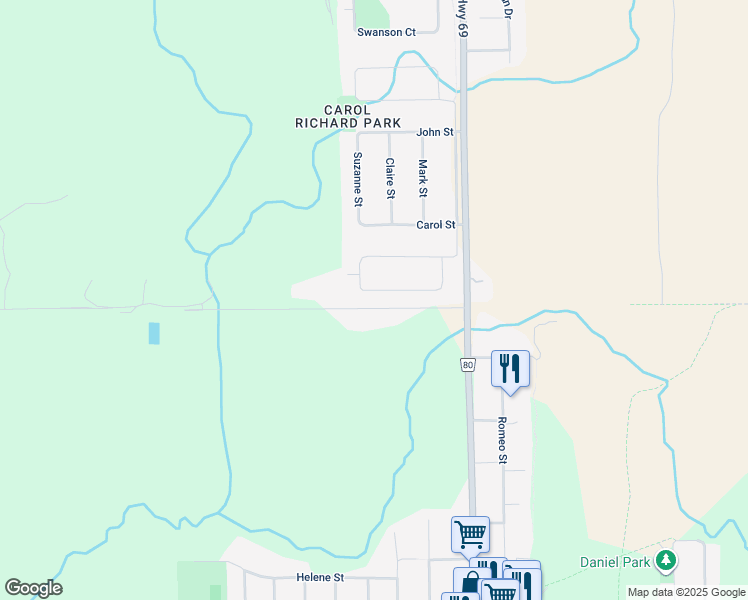 map of restaurants, bars, coffee shops, grocery stores, and more near 1709 Yorkshire Drive in Greater Sudbury