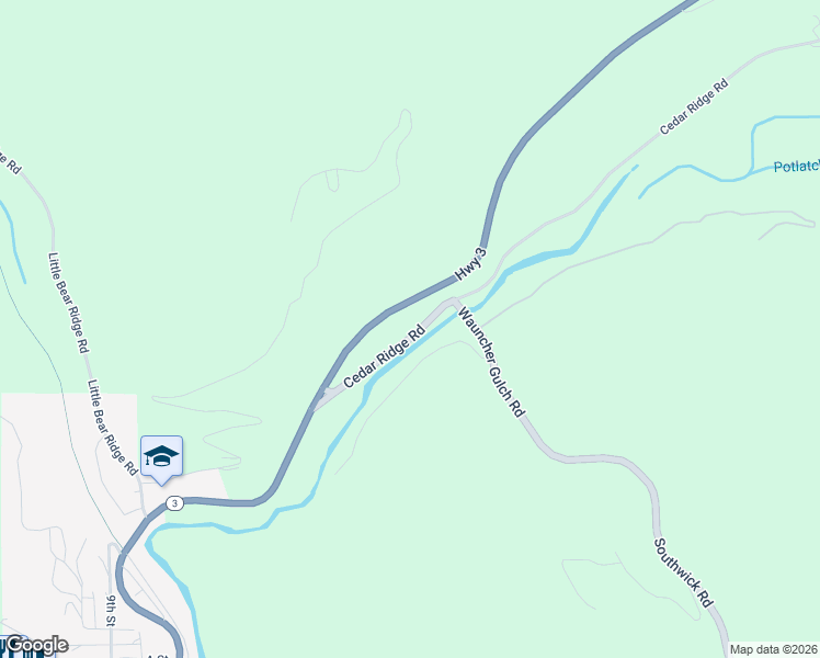 map of restaurants, bars, coffee shops, grocery stores, and more near 1008 Cedar Ridge Road in Kendrick