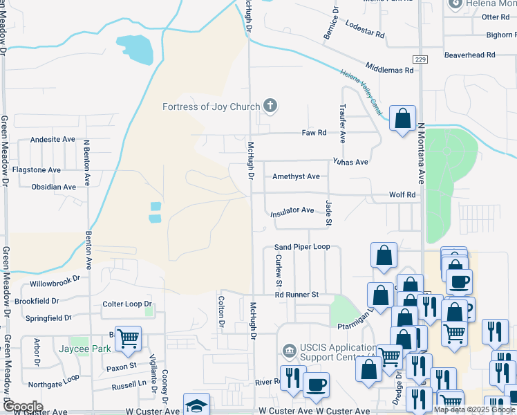 map of restaurants, bars, coffee shops, grocery stores, and more near 710 Jade St in Helena