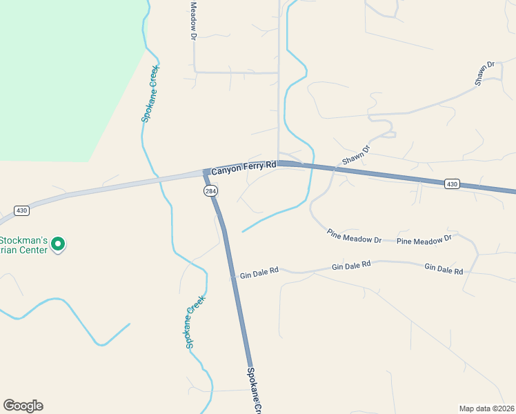 map of restaurants, bars, coffee shops, grocery stores, and more near 3247 Spokane Creek Road in East Helena